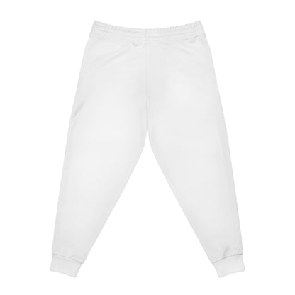 White Athletic Joggers (AOP)