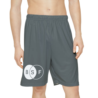Grey Men’s Sports Shorts (AOP)
