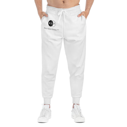 White Athletic Joggers (AOP)