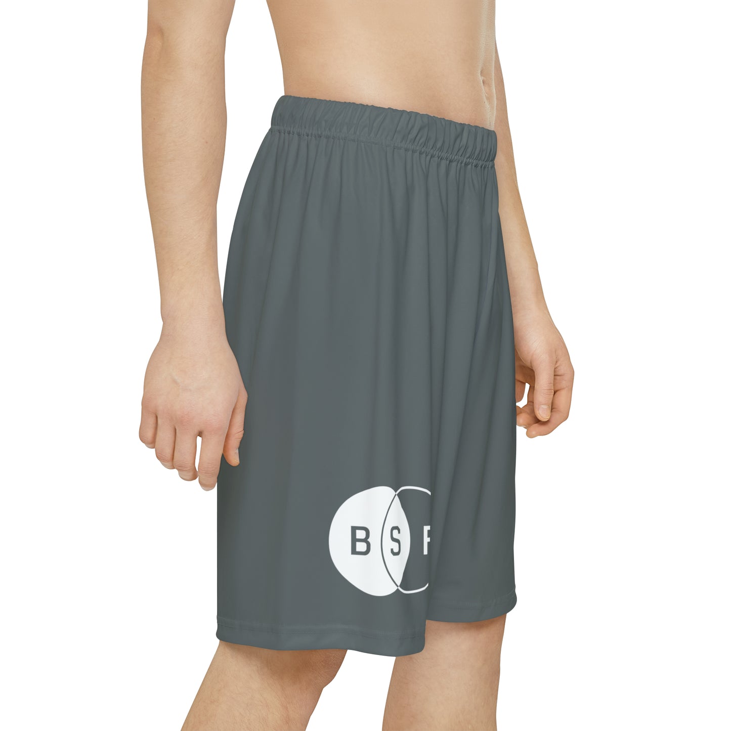 Grey Men’s Sports Shorts (AOP)